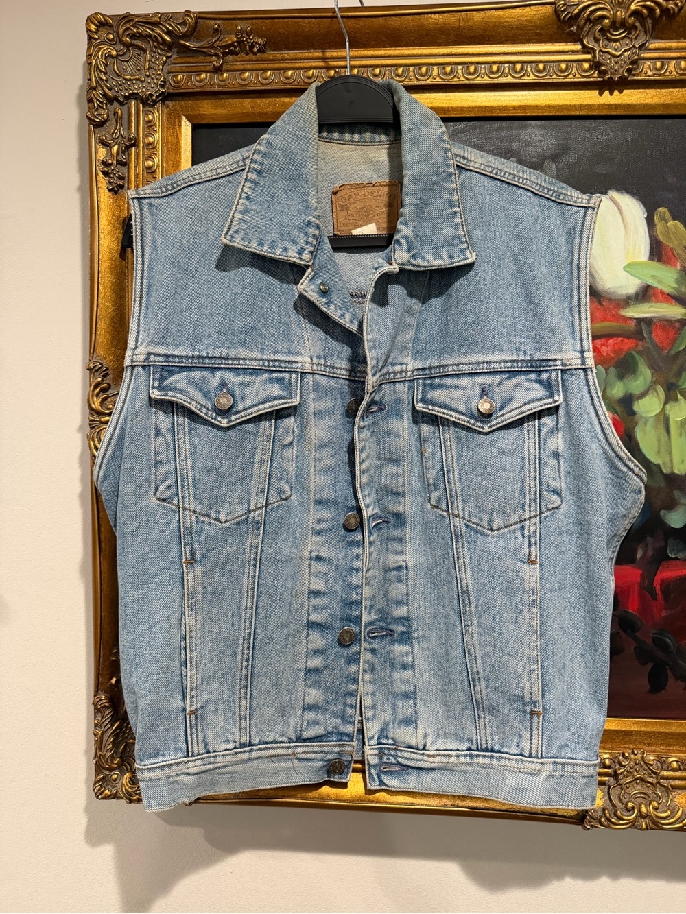 Vintage GAP Light Blue Denim Vest Jeans